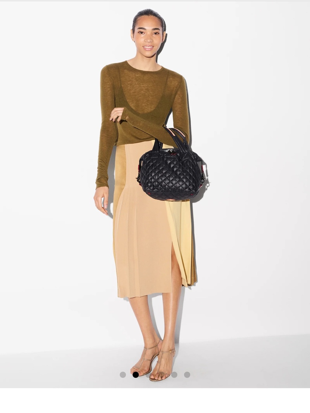 MZ Wallace Black Small Sutton Deluxe Tote Crossbody